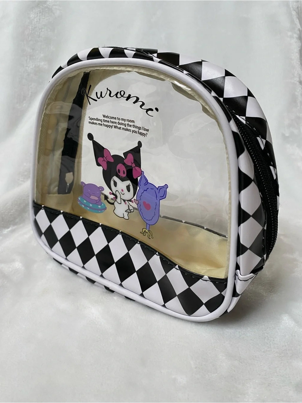 VTG Kuromi Sanrio Makeup/Accessories Small Bag Cuteee Kawaii